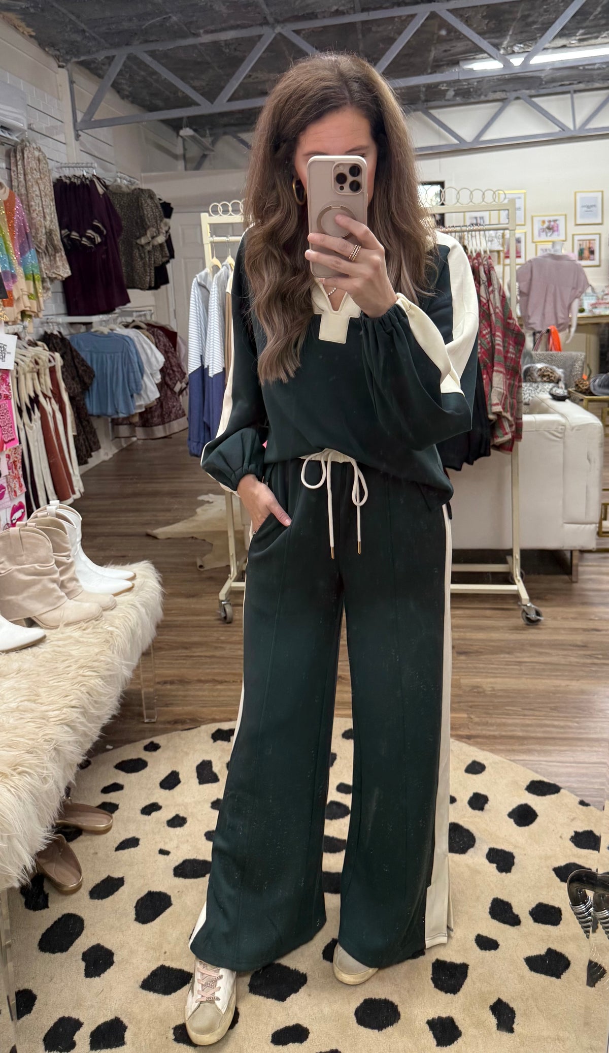 GREEN SIDE STRIPE SET