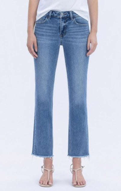 SAVANNAH MID RISE STRAIGHT DENIM
