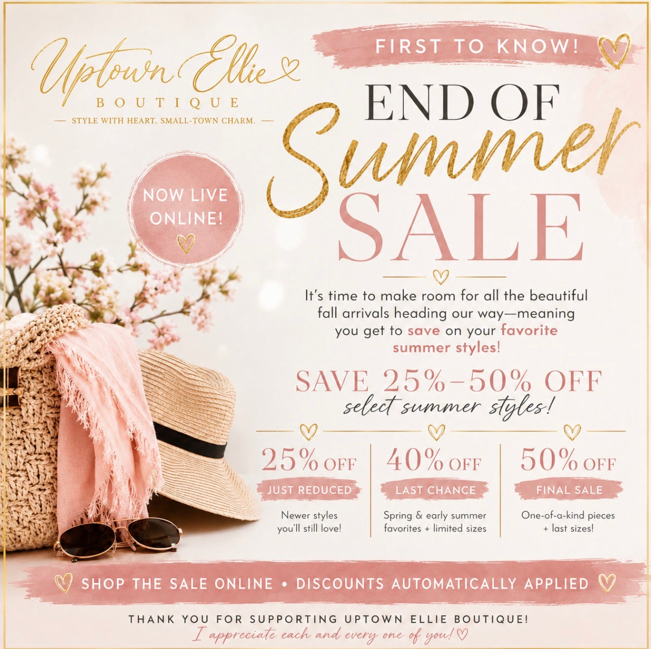 END OF SEASON SALE