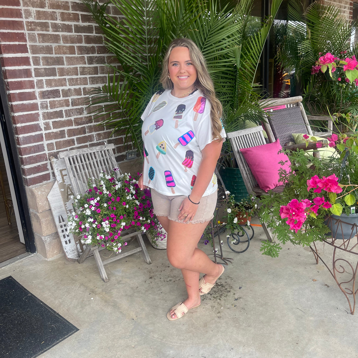 QUEEN OF SPARKLES POPSICLE TEE