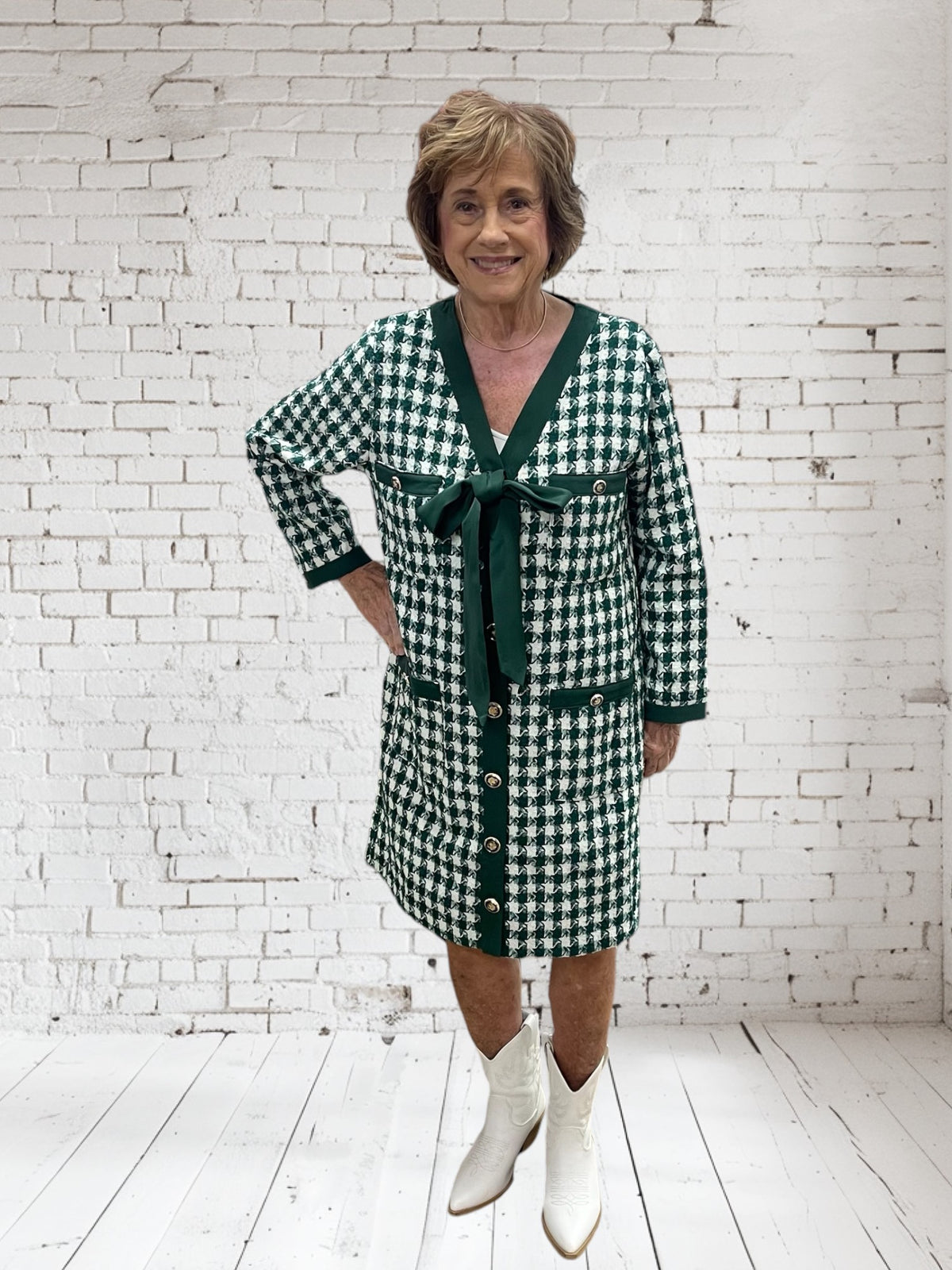 TAKE ME TO NEW YORK GREEN DRESS