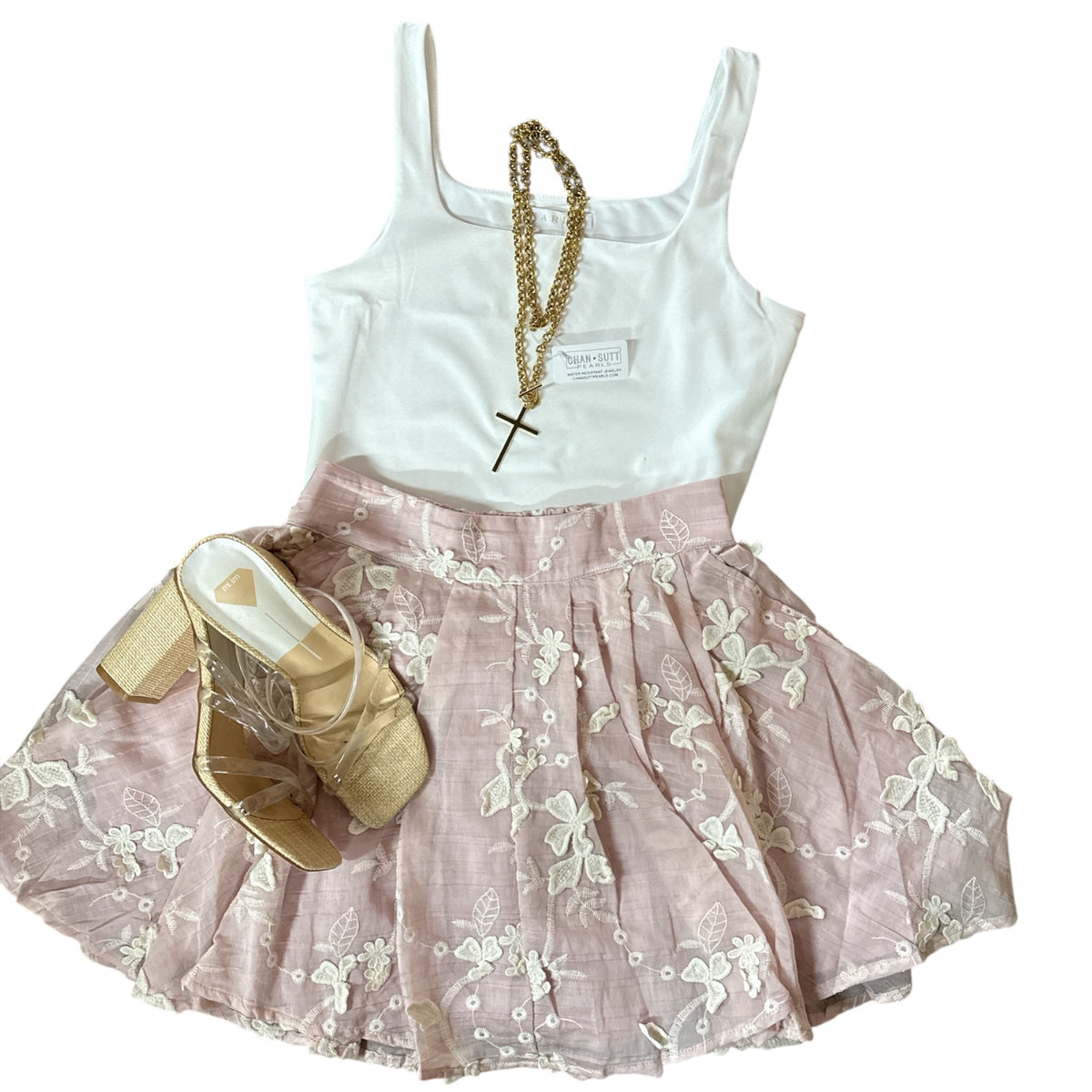 SWEET MAGNOLIA EMBROIDERED SET
