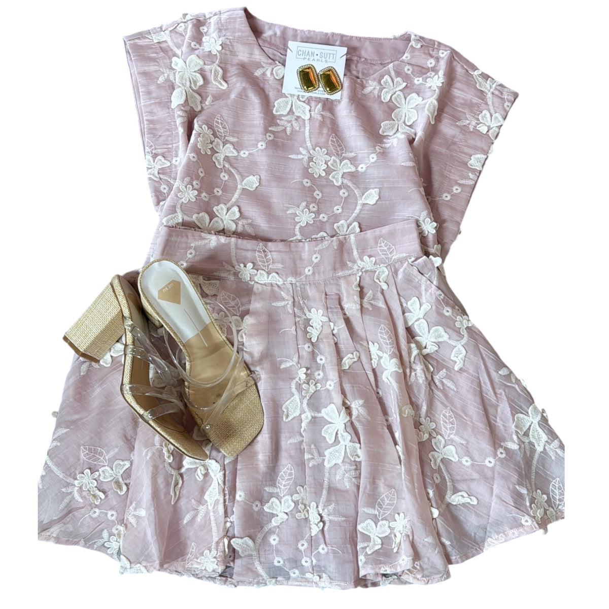 SWEET MAGNOLIA EMBROIDERED SET