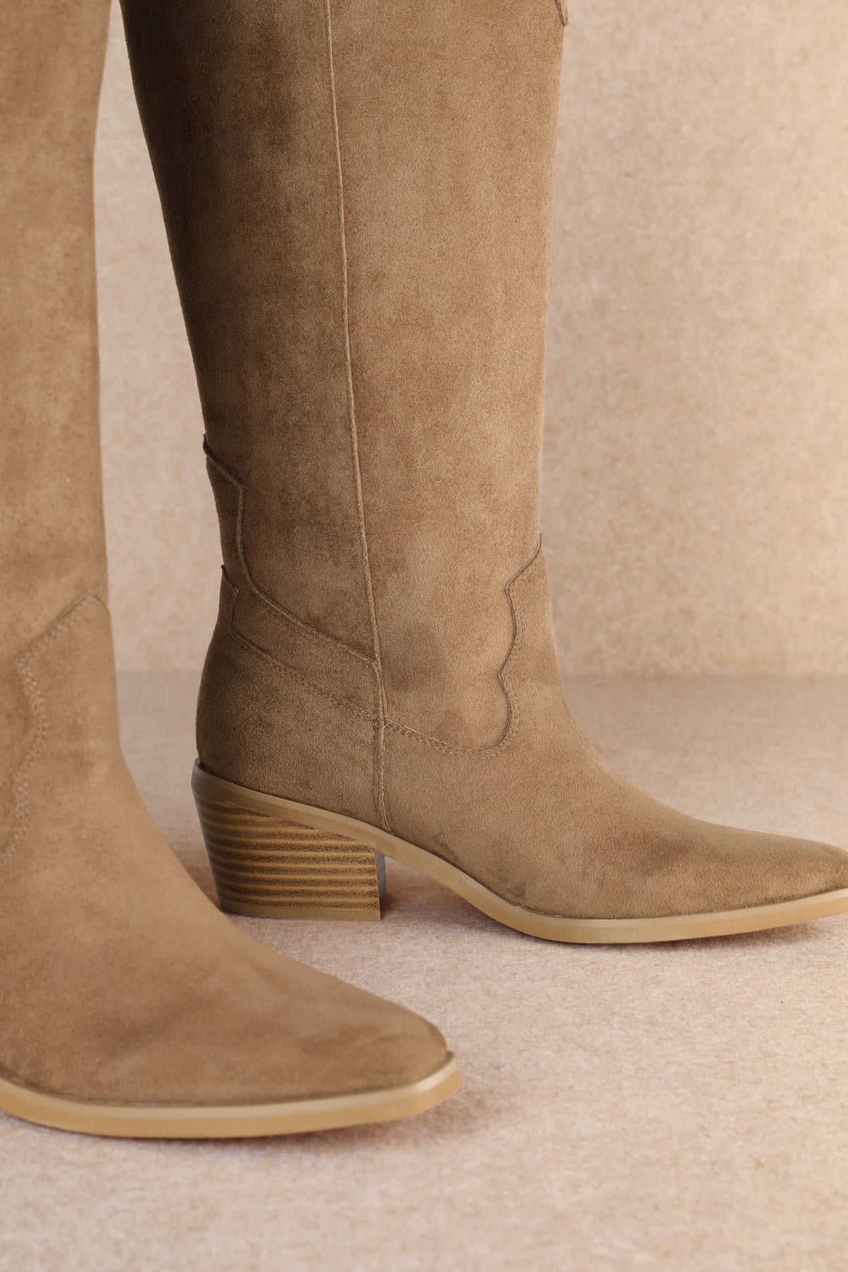 TAN JULIETTE BOOTS