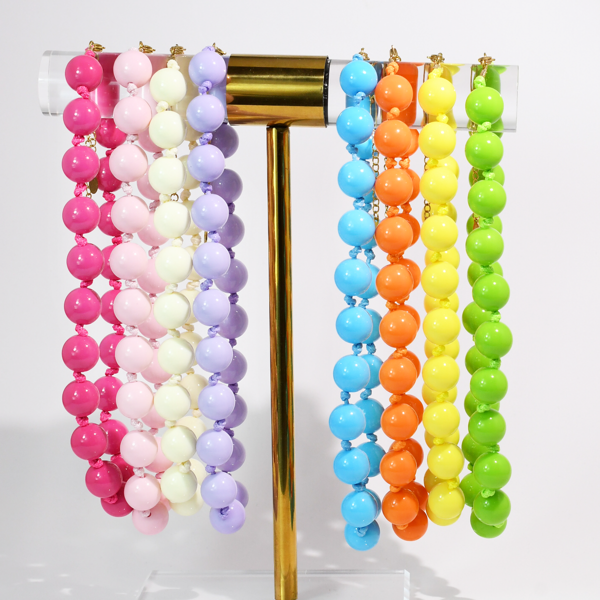 BUBBLEGUM BEADS NECKLACE