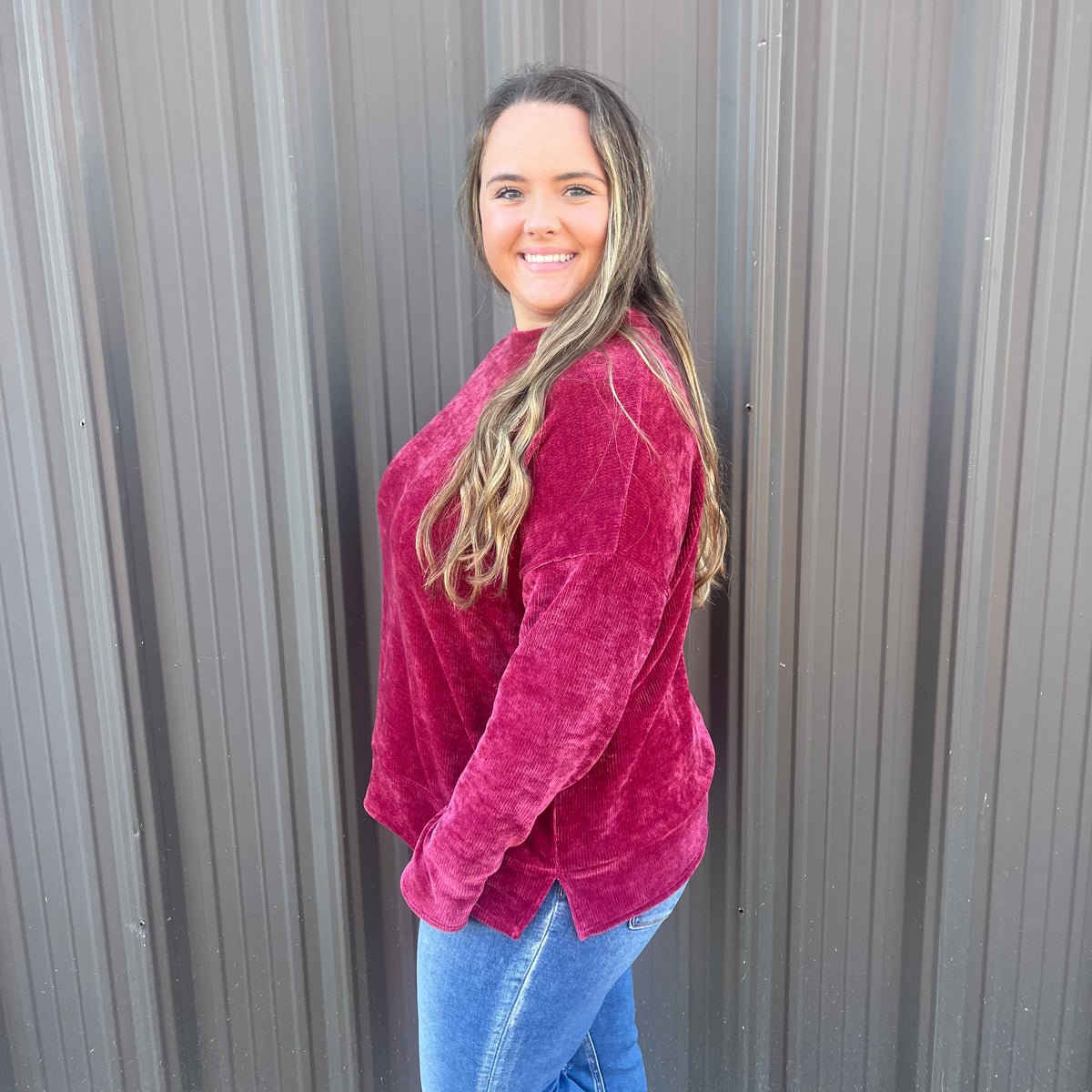 MARY CHENILLE RIBBED TOP
