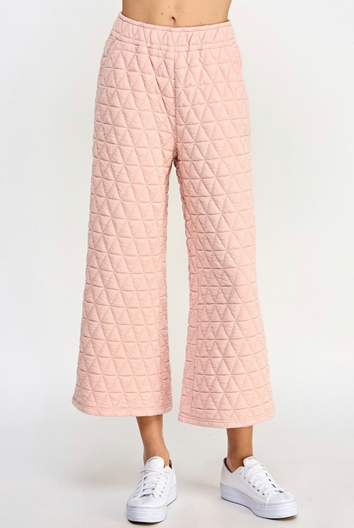 BLUSH QUILTED FLARE