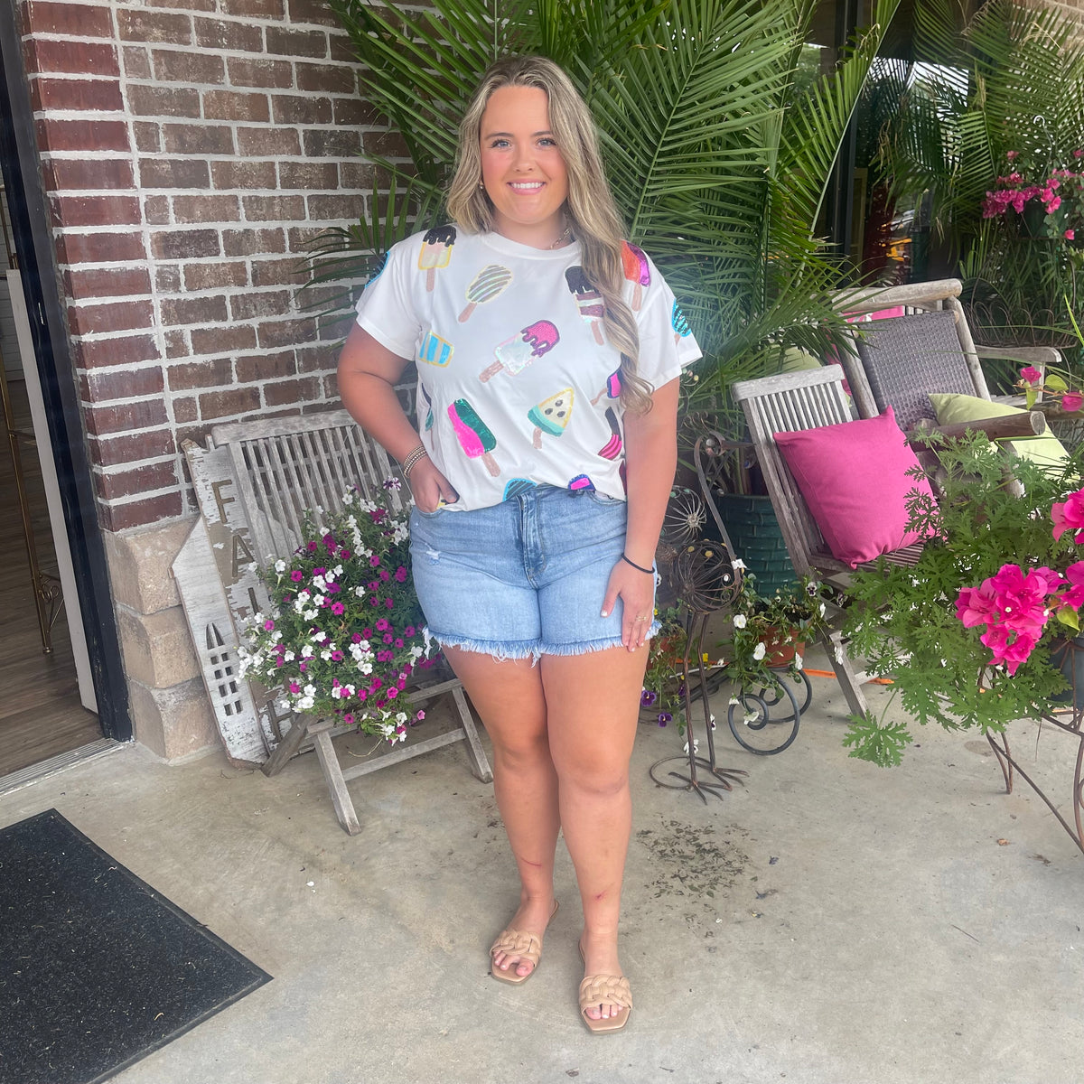 QUEEN OF SPARKLES POPSICLE TEE