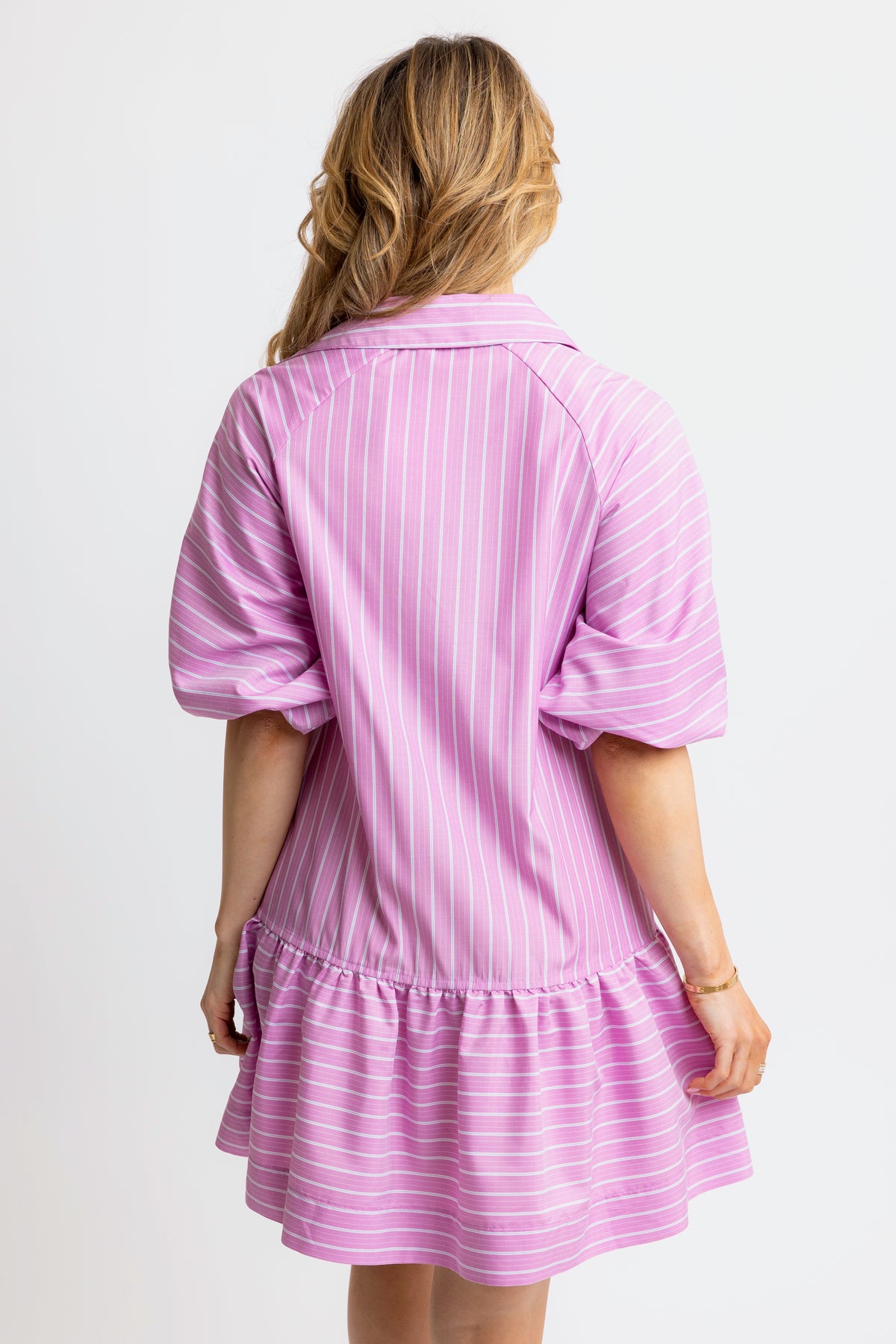 STRIPE POPLIN ANA POCKET DRESS