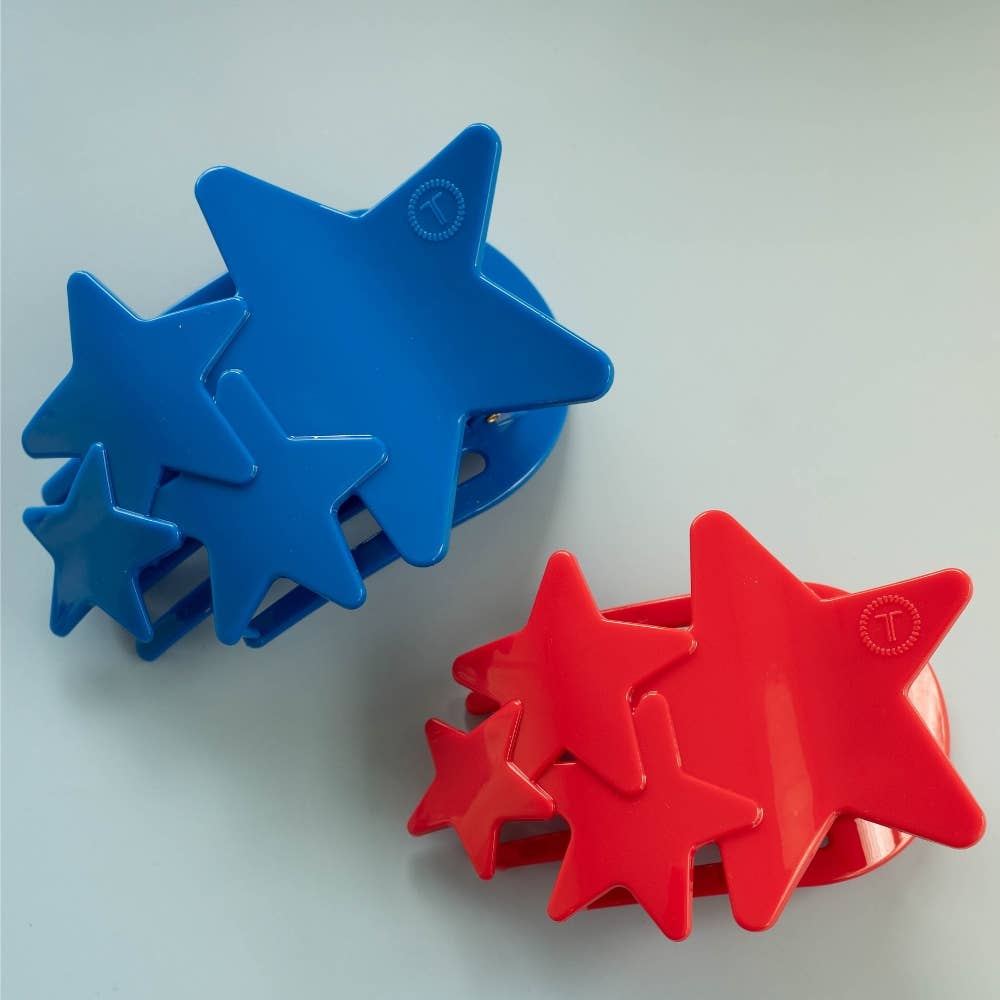 Flat Hair Clip | Medium | Blue Shooting Star
