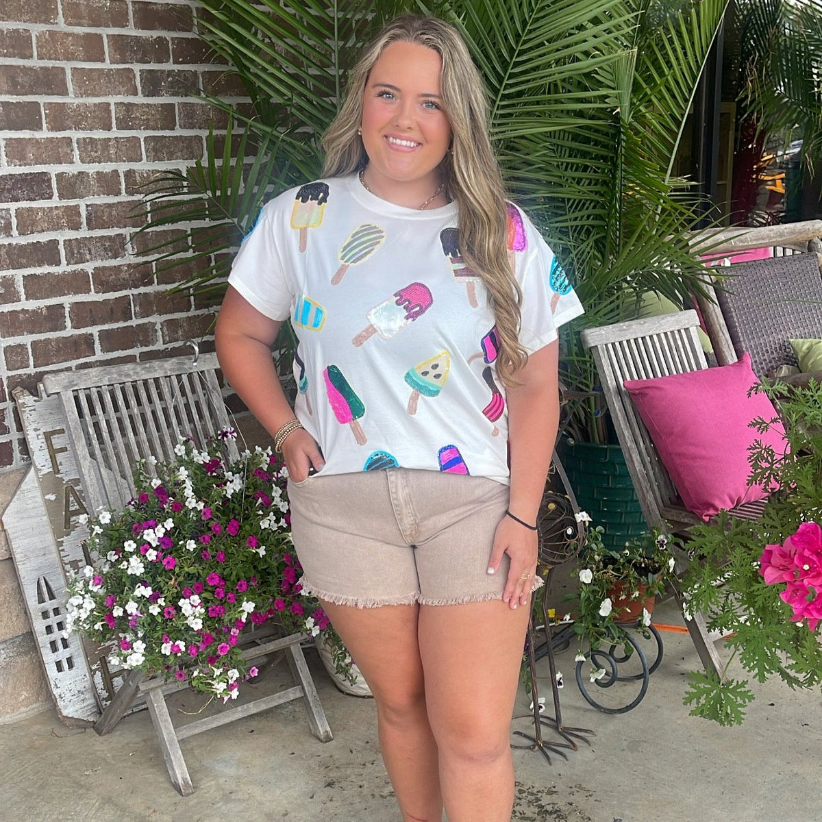 QUEEN OF SPARKLES POPSICLE TEE