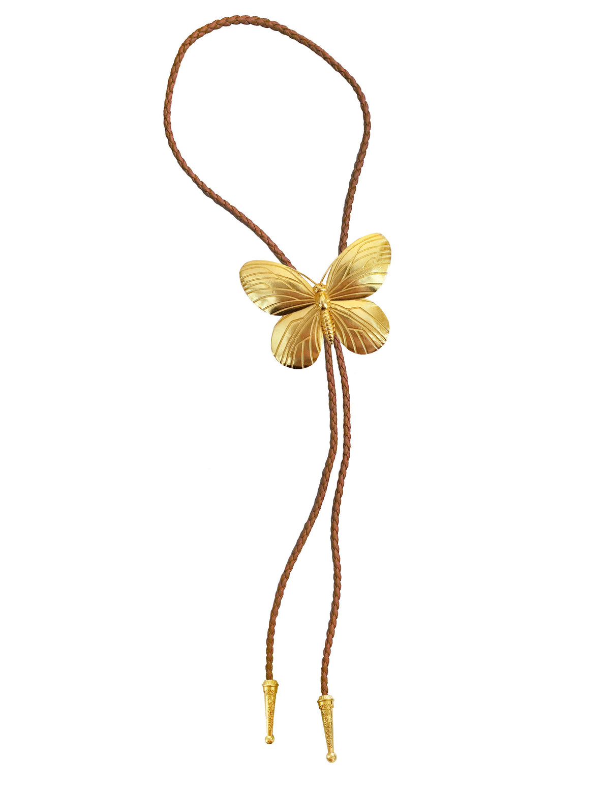 GOLD BUTTERFLY BOLO