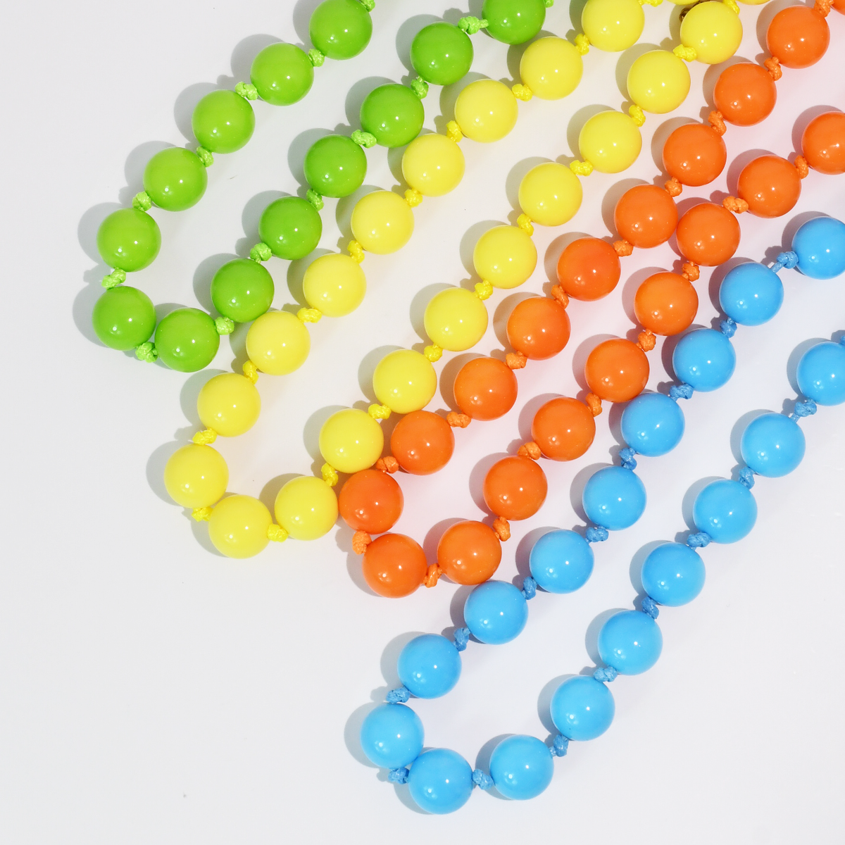 BUBBLEGUM BEADS NECKLACE