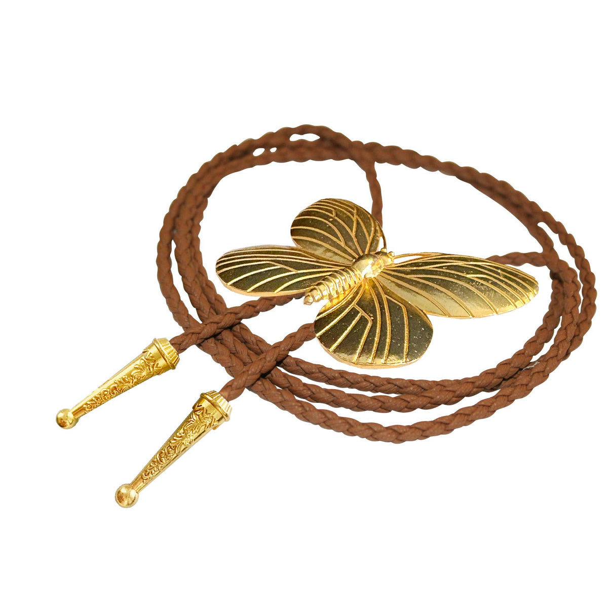 GOLD BUTTERFLY BOLO