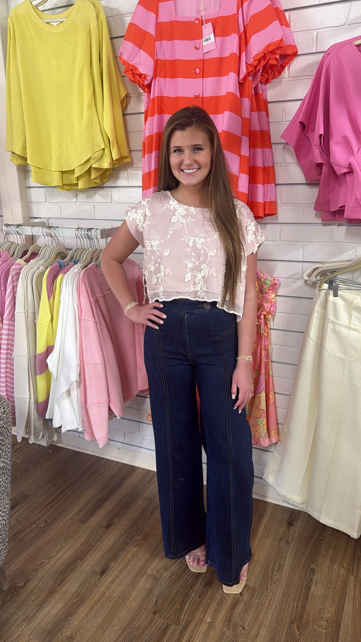 SWEET MAGNOLIA EMBROIDERED SET
