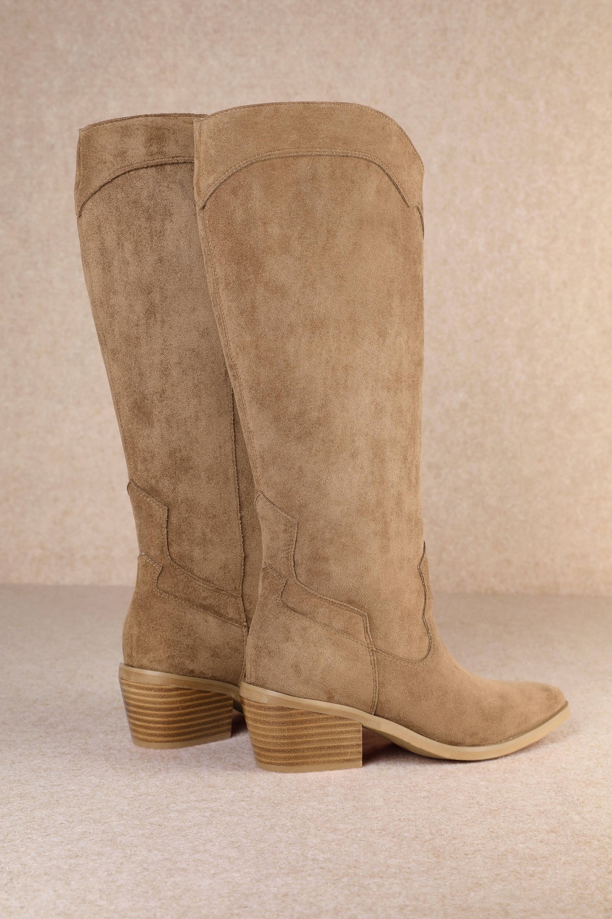 TAN JULIETTE BOOTS