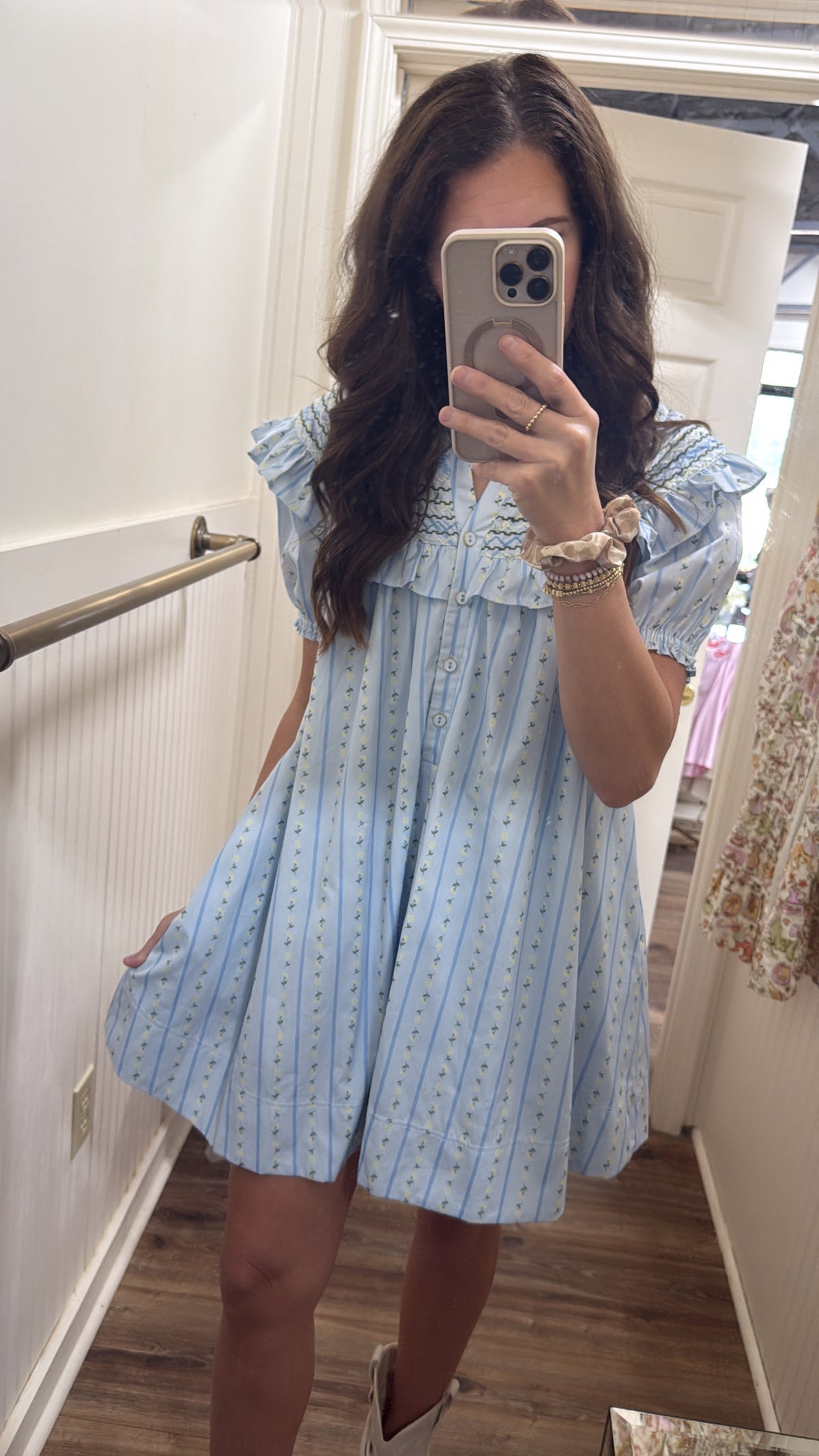 BLUE COLLAR PETERPAN DRESS