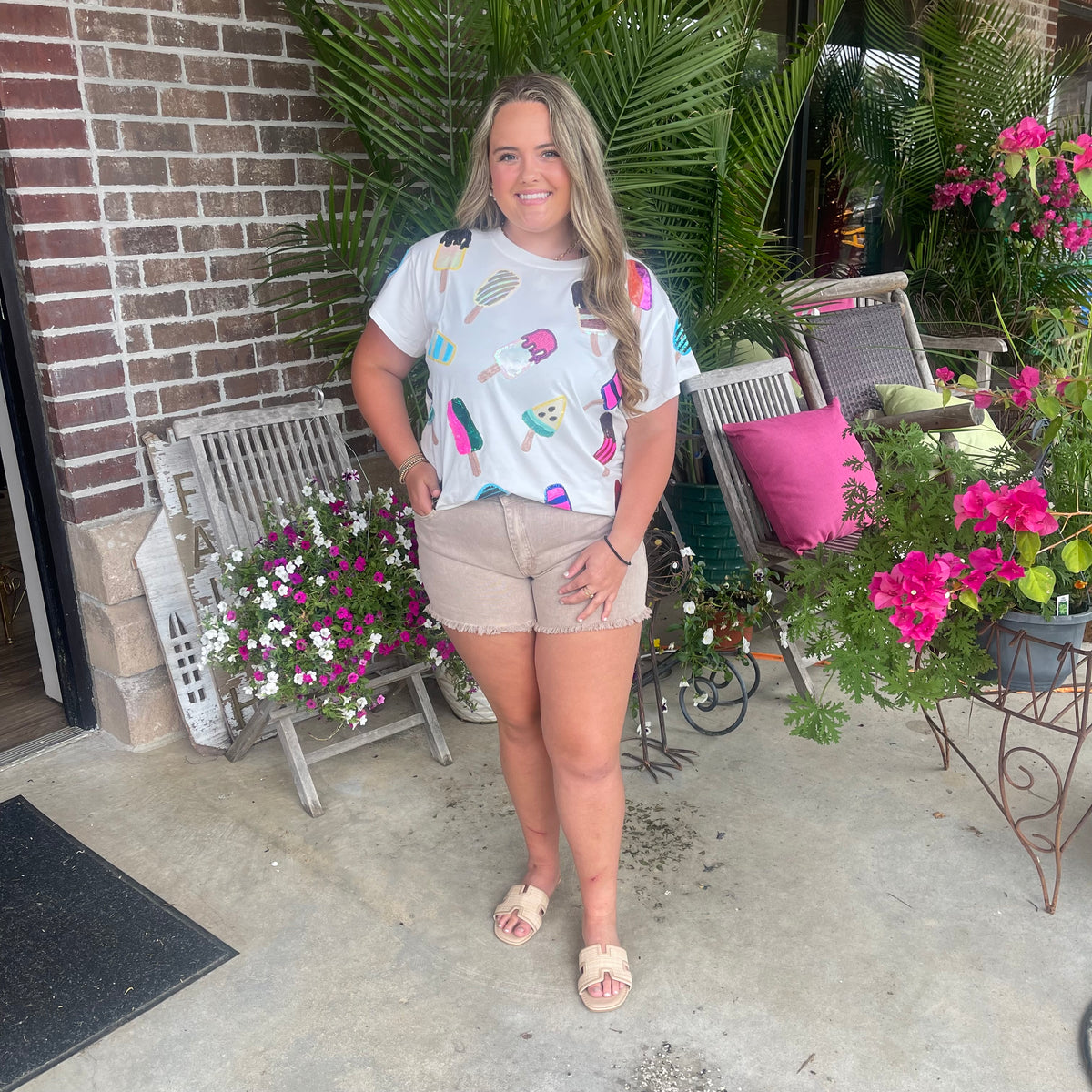 QUEEN OF SPARKLES POPSICLE TEE