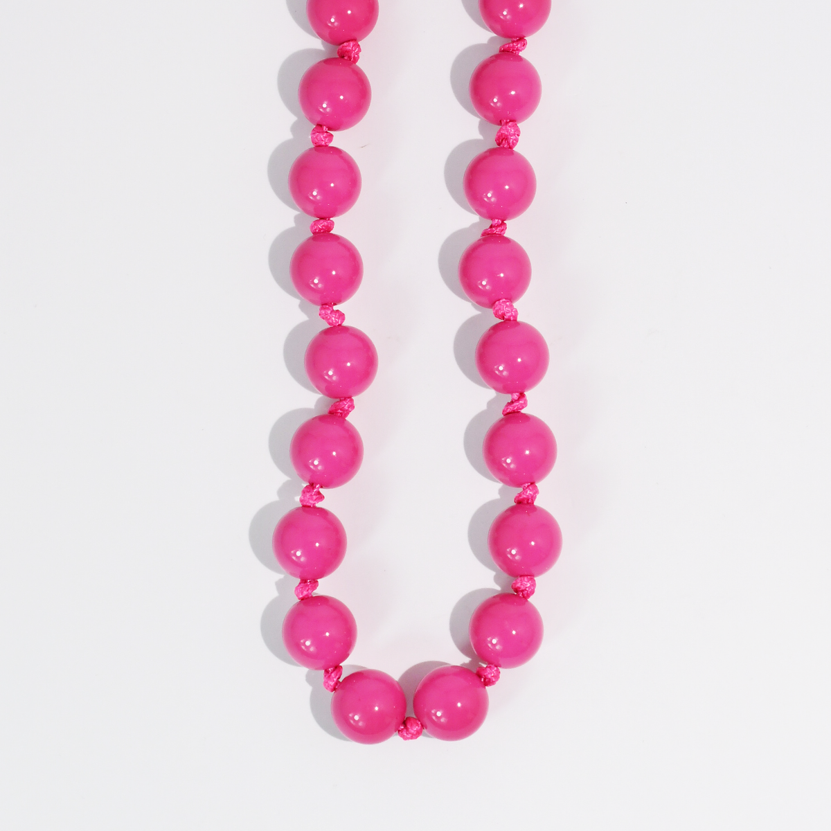 BUBBLEGUM BEADS NECKLACE