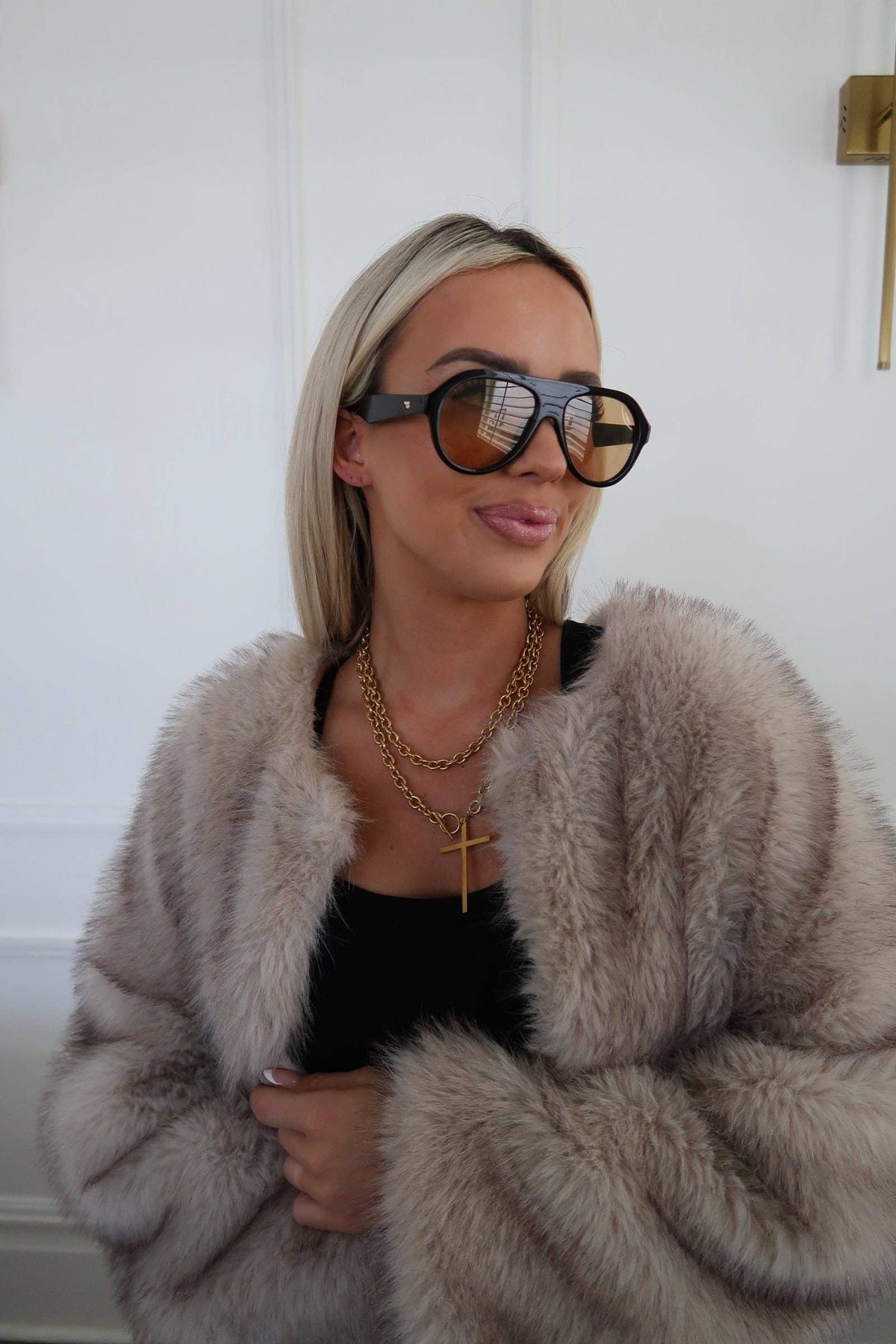 WRAP AROUND CROSS NECKLACE