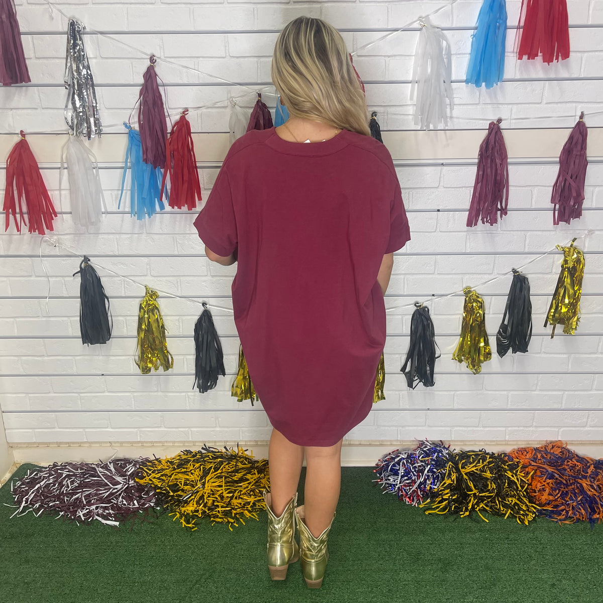 MY BERRY VNECK TUNIC DRESS