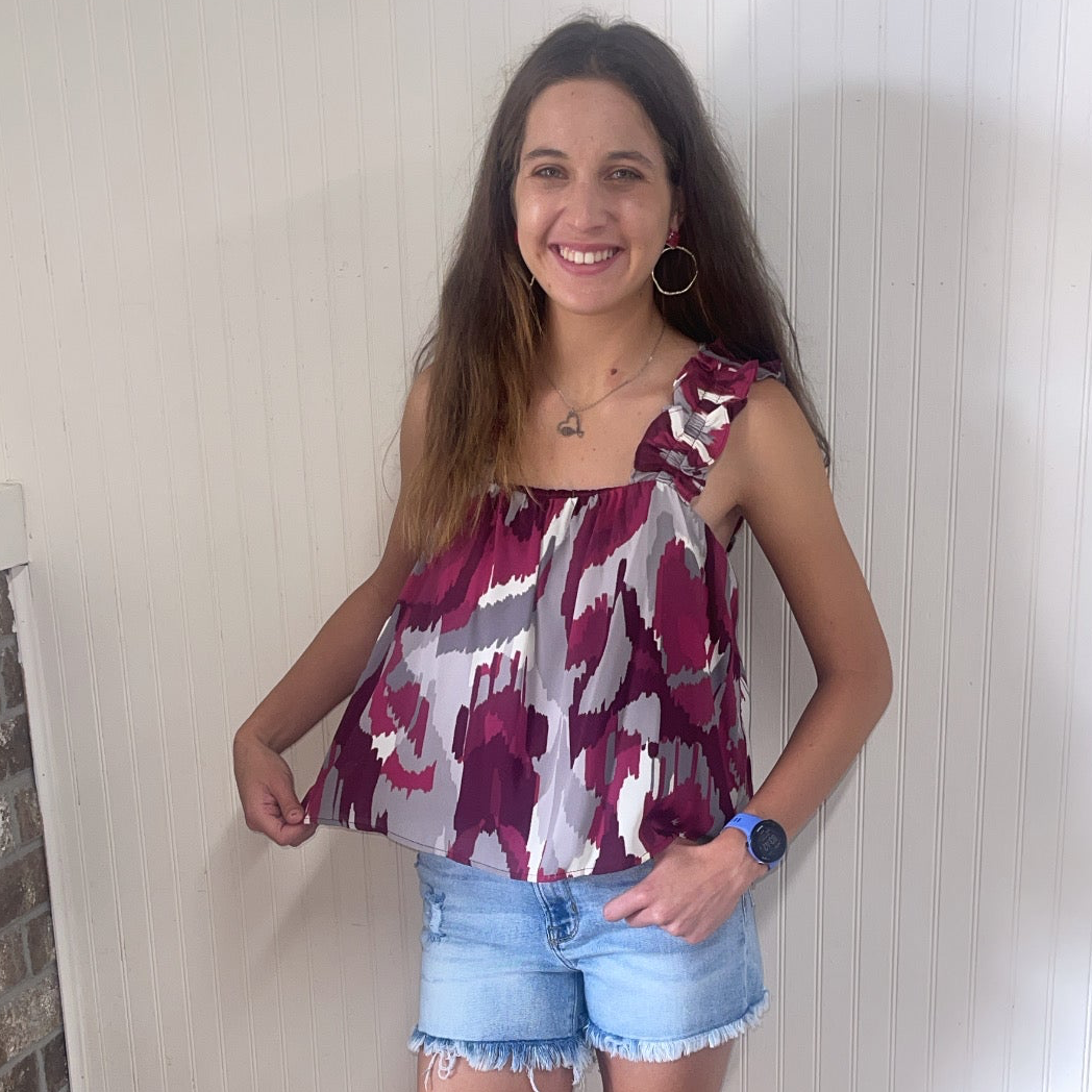ZOEY MAROON TOP