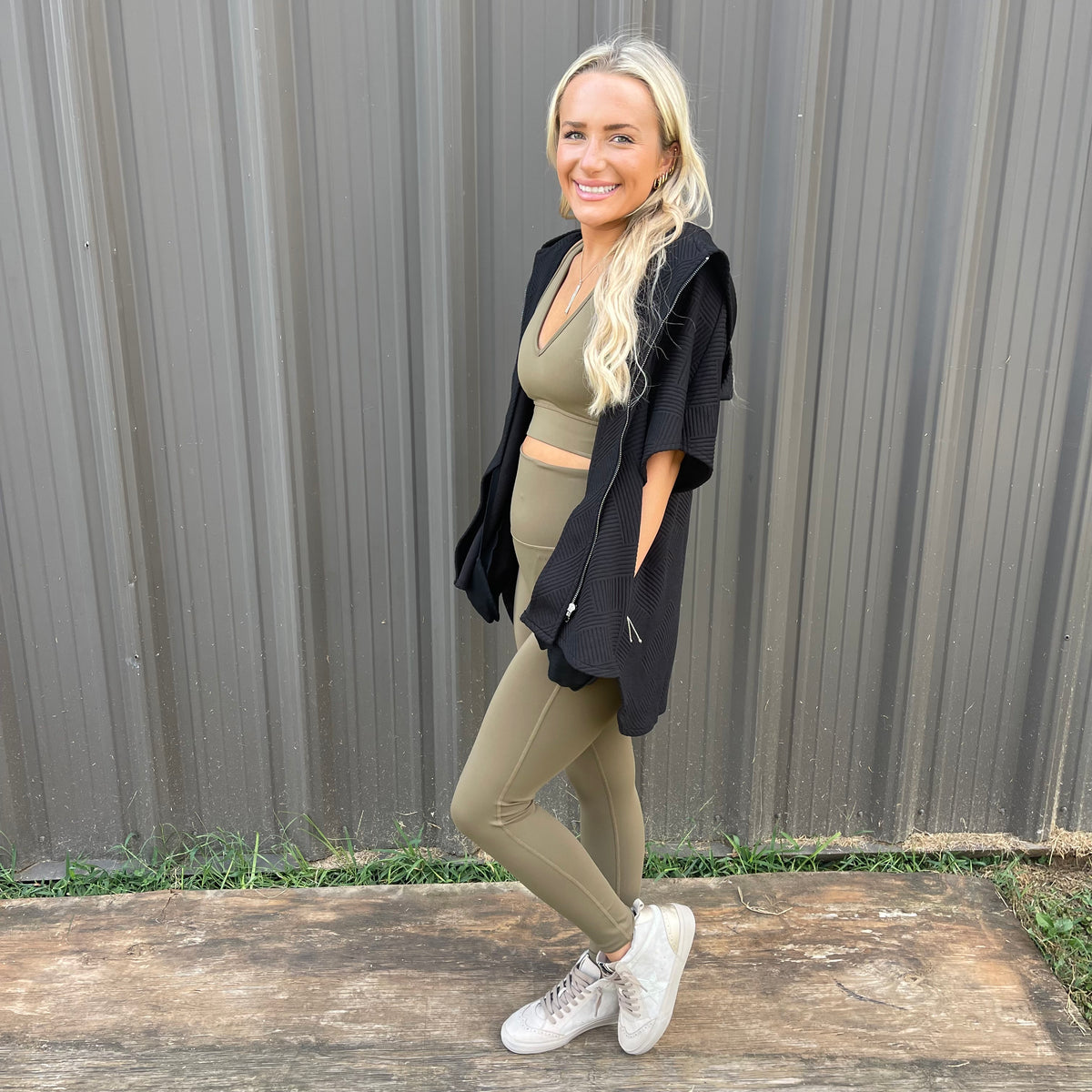 TEXTURED HOODED JACKET