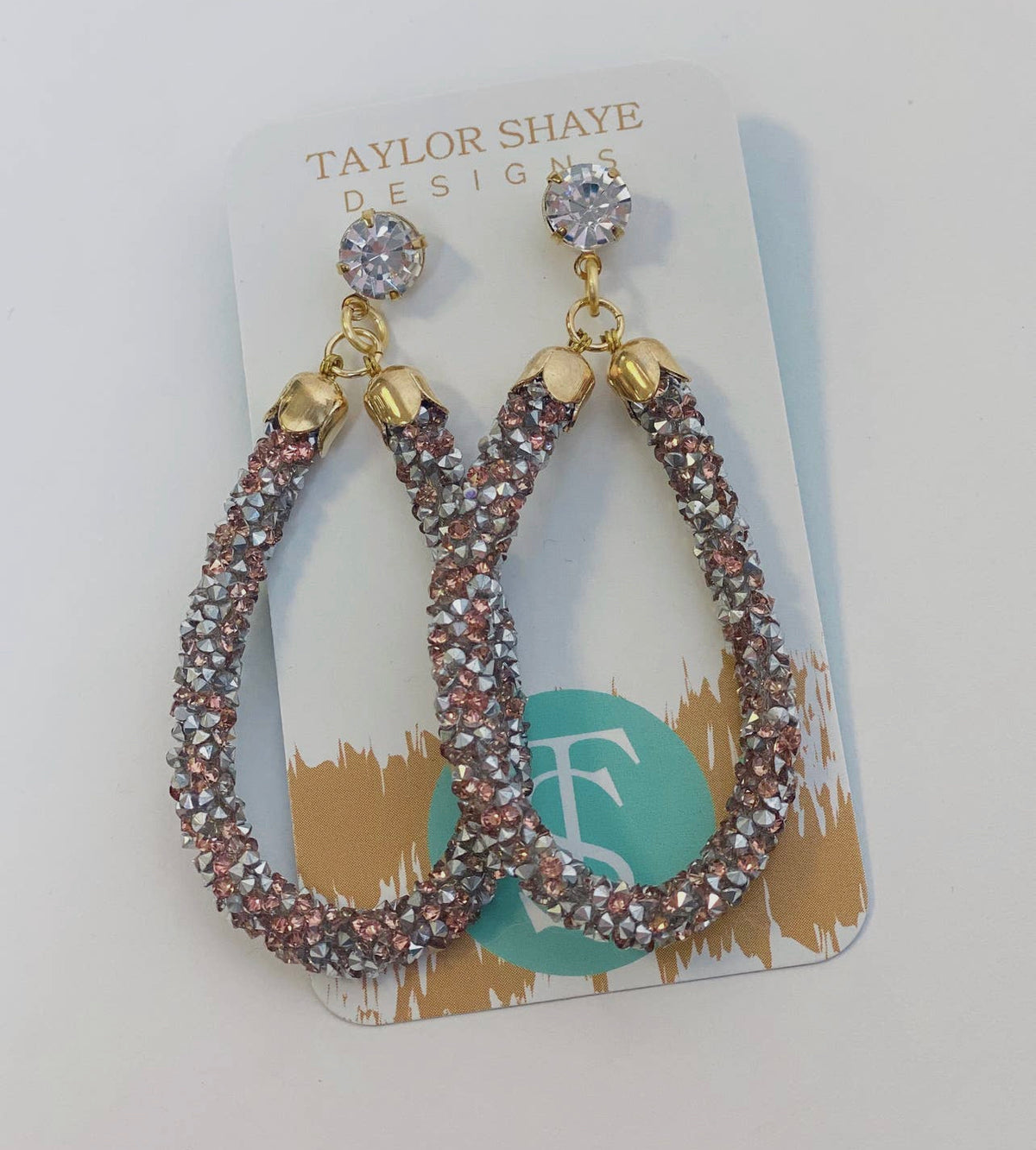 GLITTER TEARDROPS EARRINGS
