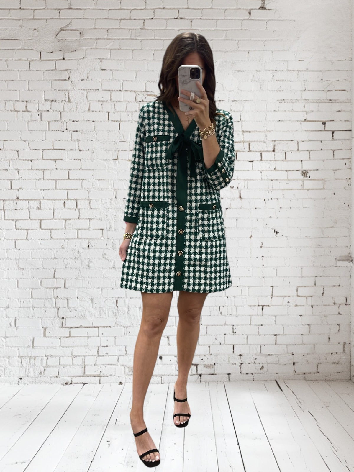 TAKE ME TO NEW YORK GREEN DRESS