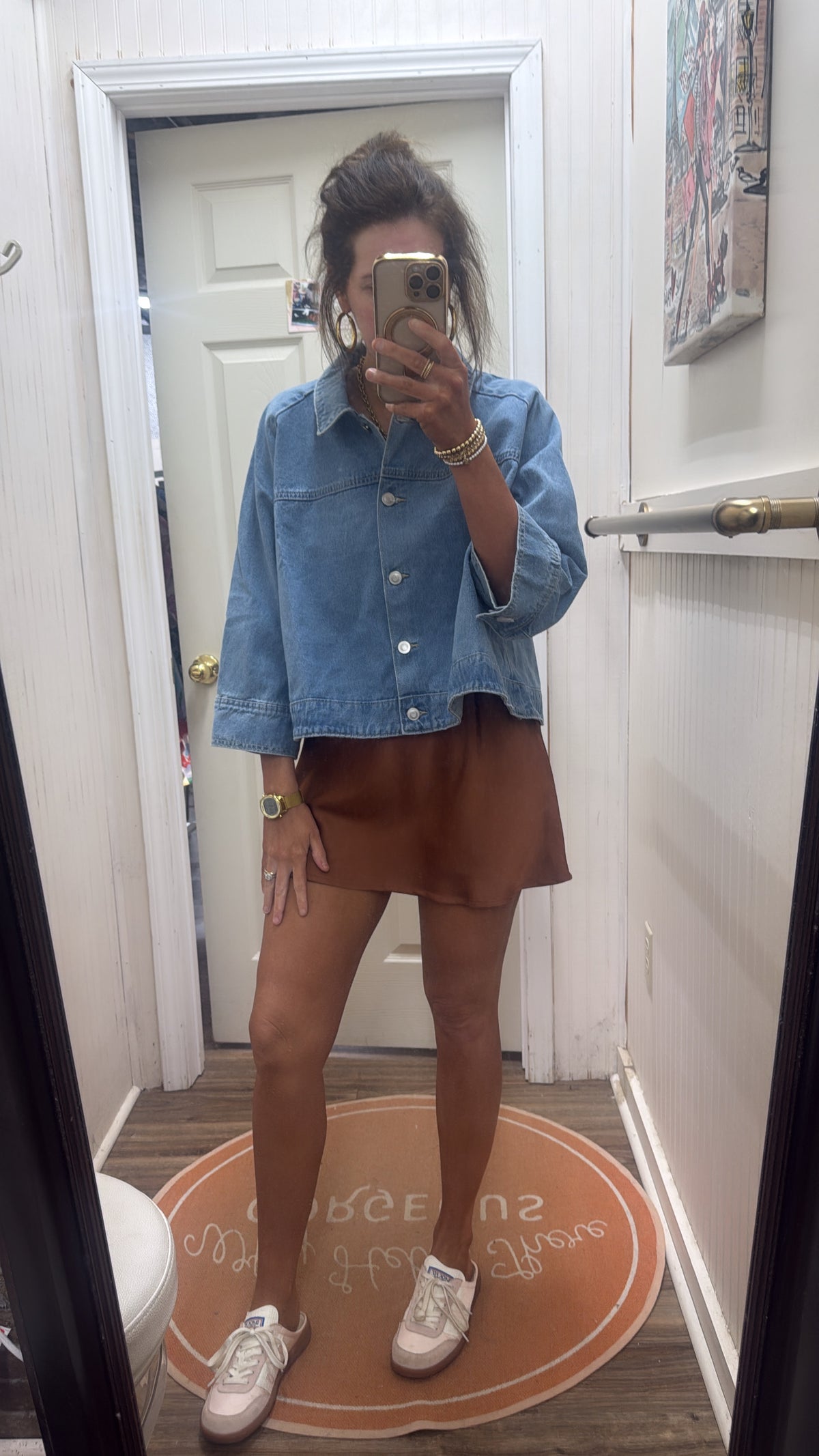 LT DENIM CAPE JACKET