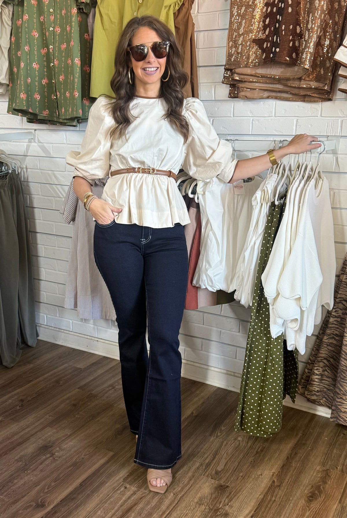 THE HARPER PEPLUM TOP