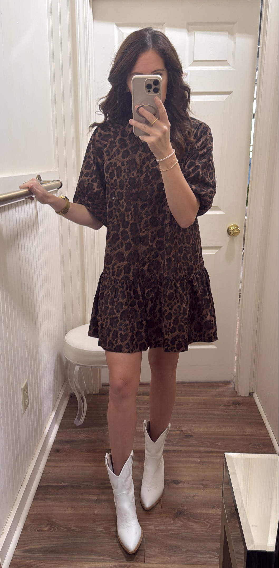 ANA LEOPARD POCKET DRESS