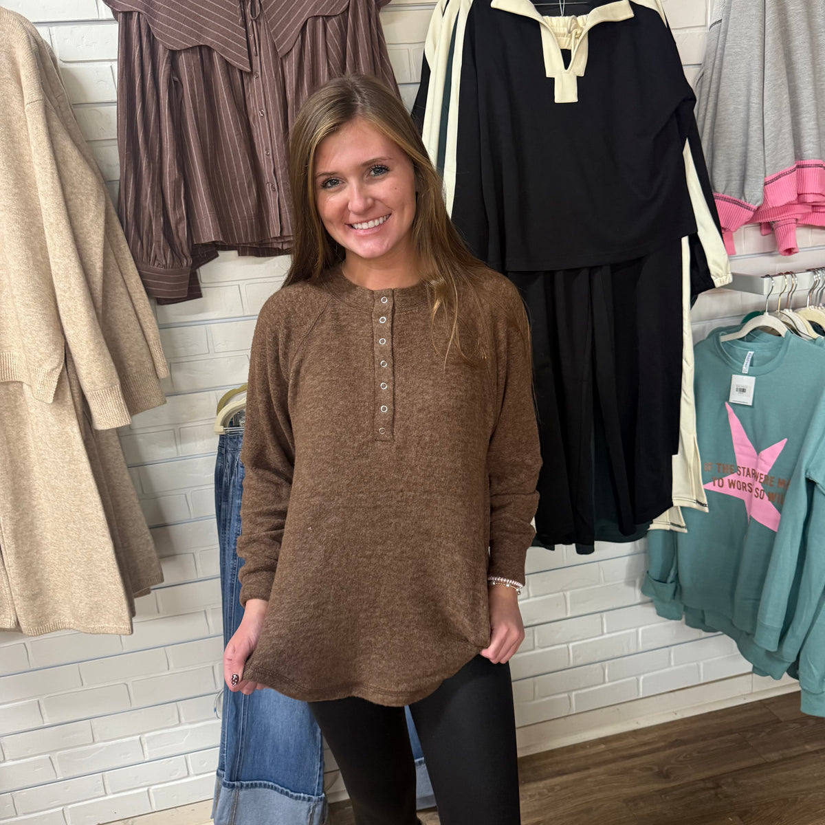 BROWN MAGGIE HACCI HENLEY