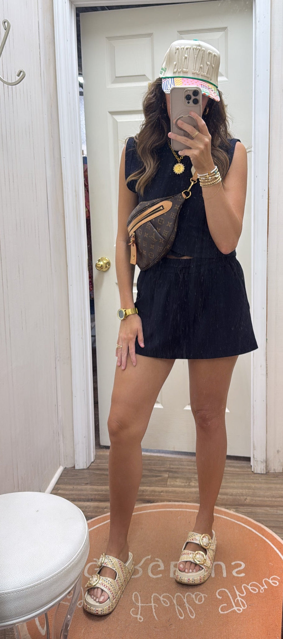 BLACK SKORT SET