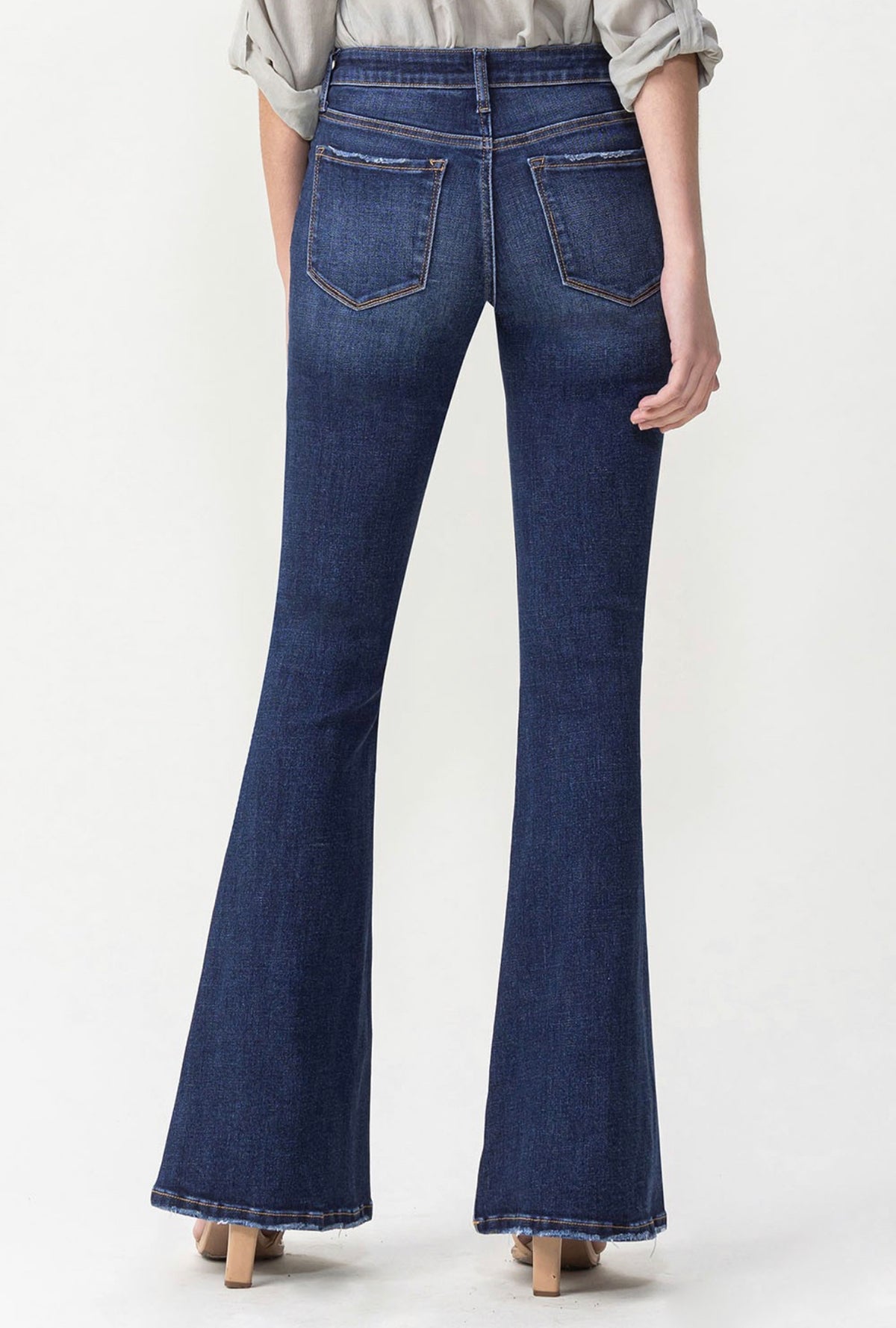 LIZZY MID RISE FLARE DENIM