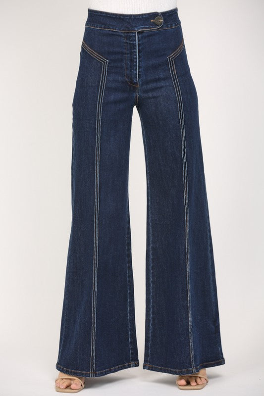 HI WAISTED WID LEG JEAN