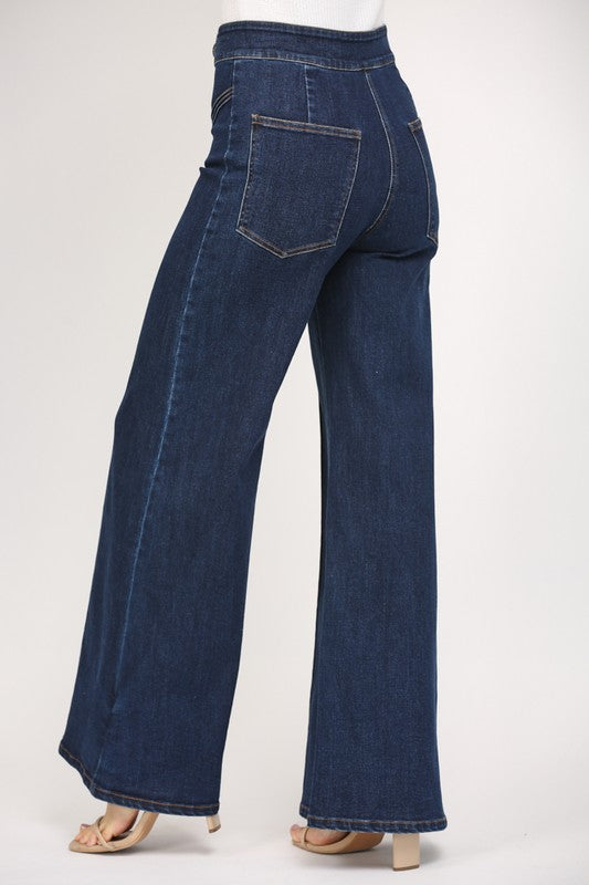 HI WAISTED WID LEG JEAN