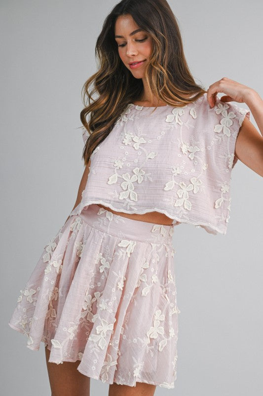 SWEET MAGNOLIA EMBROIDERED SET