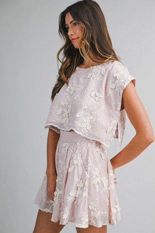 SWEET MAGNOLIA EMBROIDERED SET