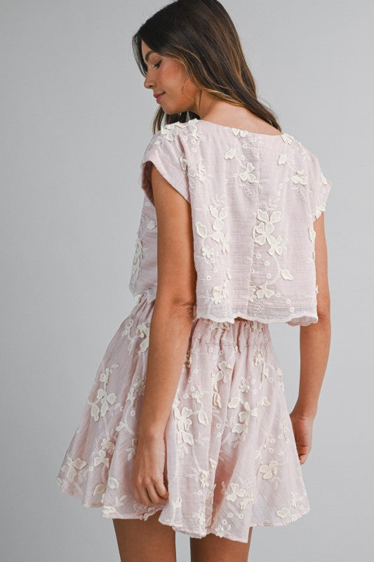 SWEET MAGNOLIA EMBROIDERED SET
