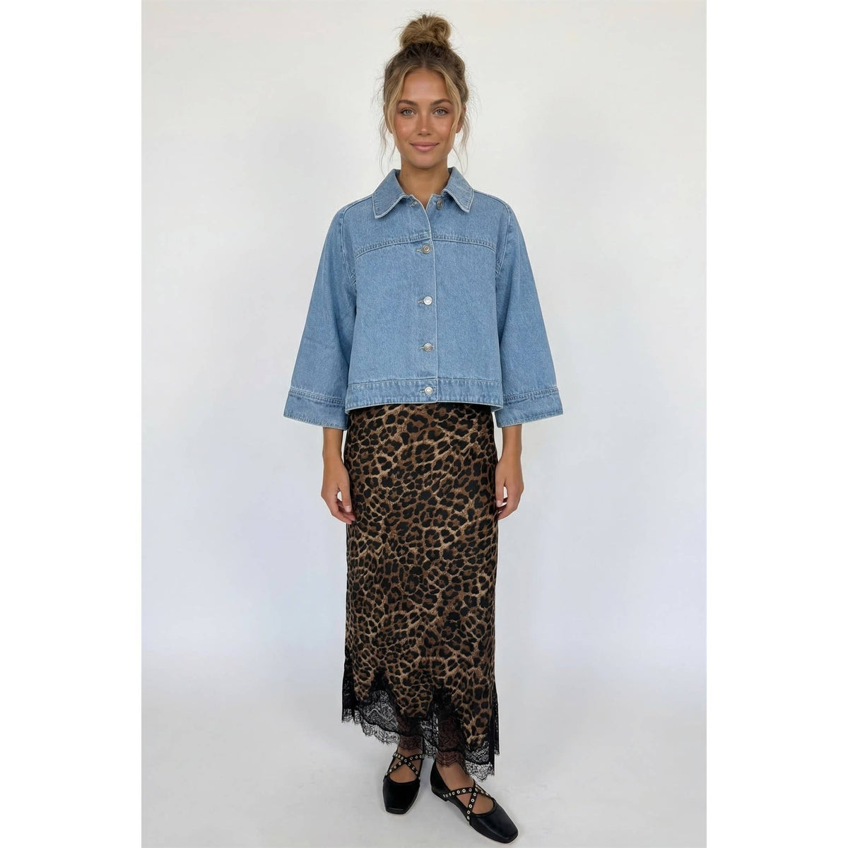 LT DENIM CAPE JACKET