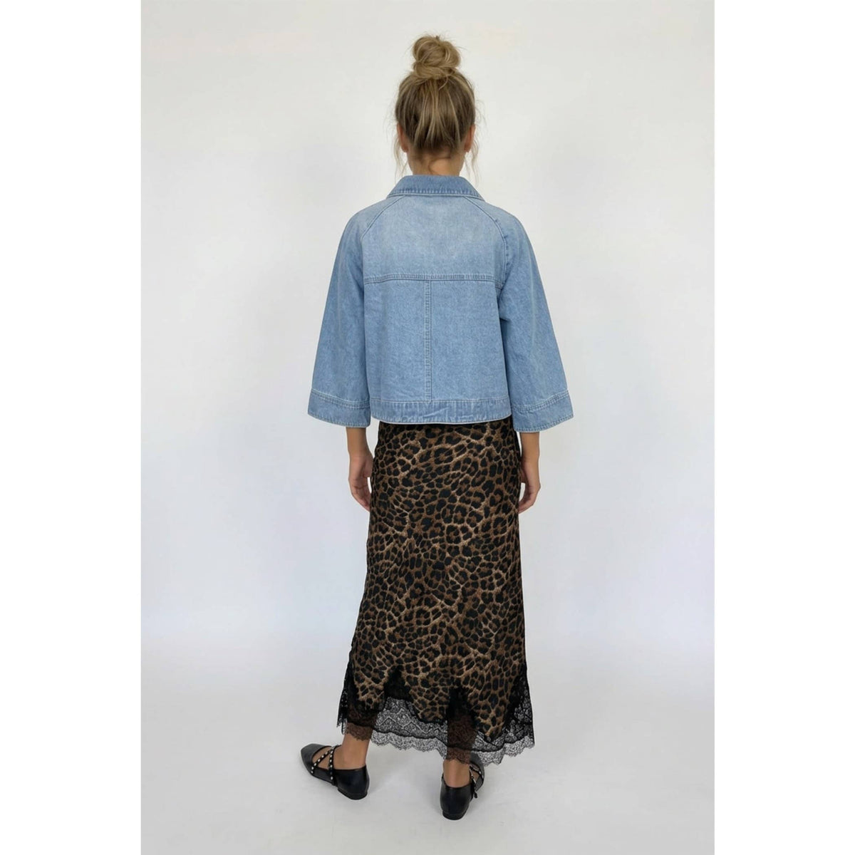 LT DENIM CAPE JACKET