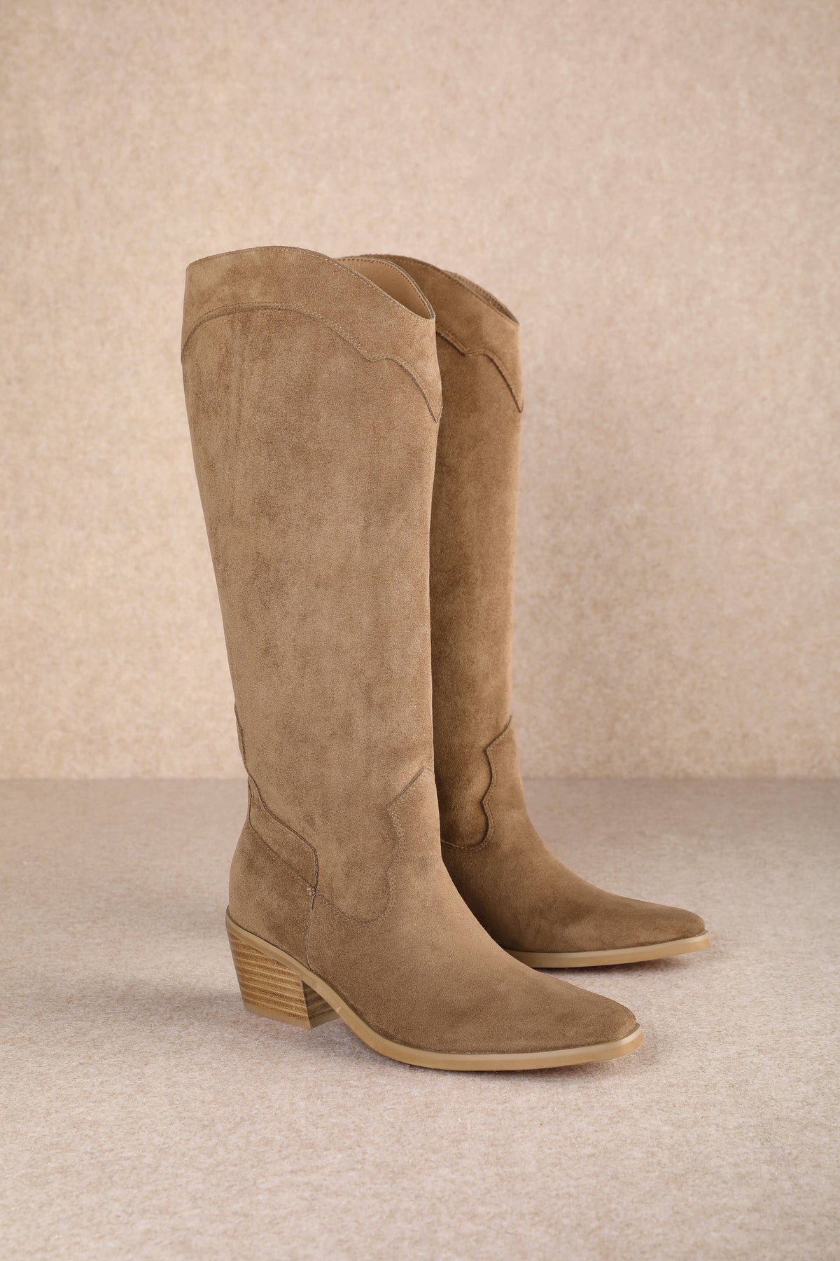 TAN JULIETTE BOOTS