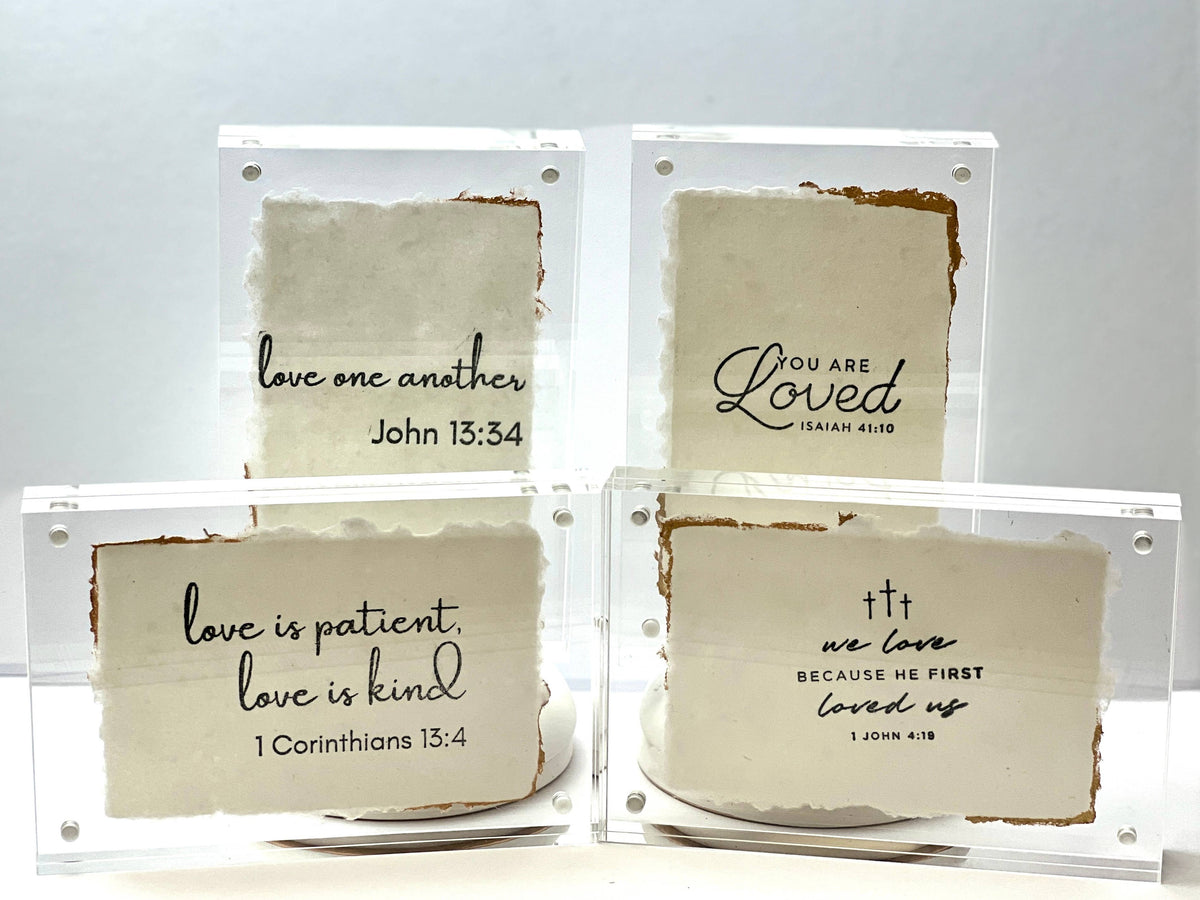Bible verse acrylic frame