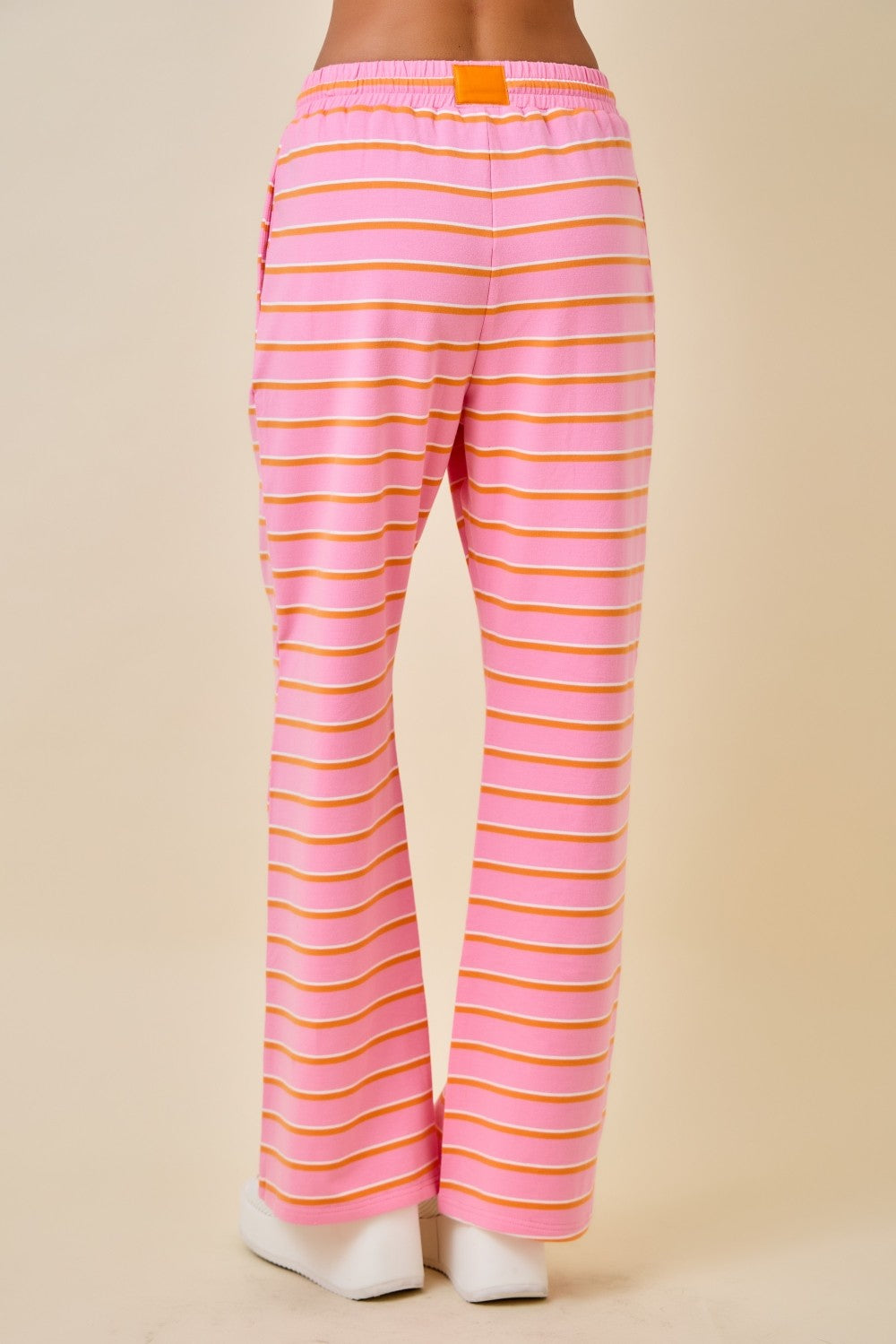 PINK ORANGE STRIPE LOUNGE PANT