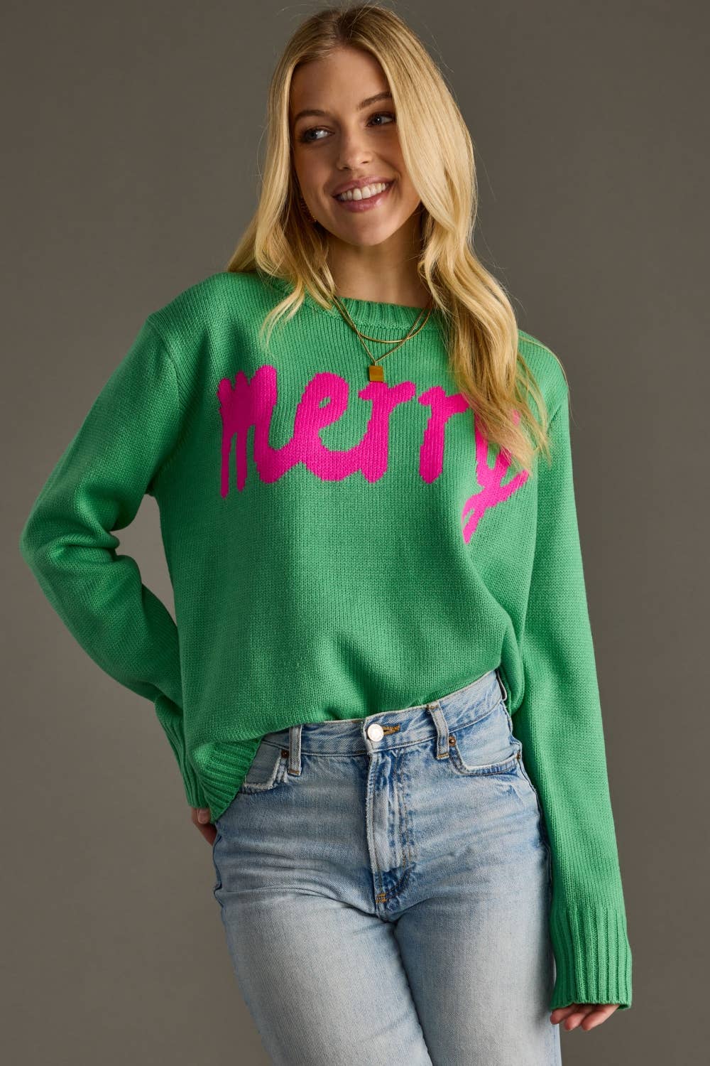 Mint Green Merry Sweater