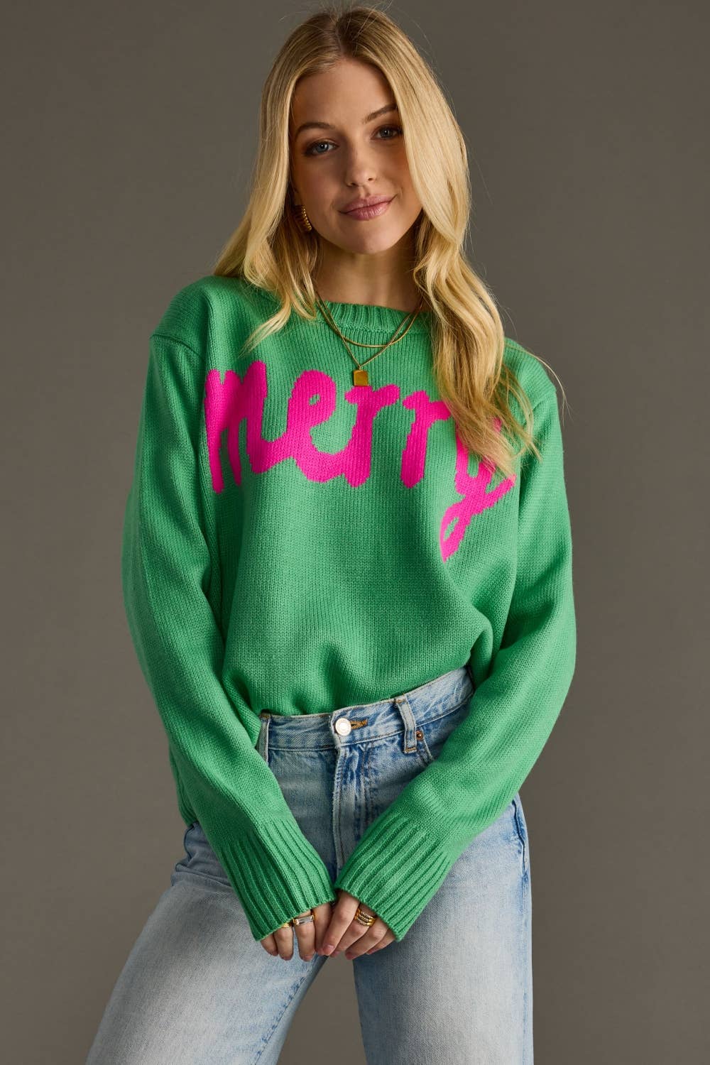 Mint Green Merry Sweater