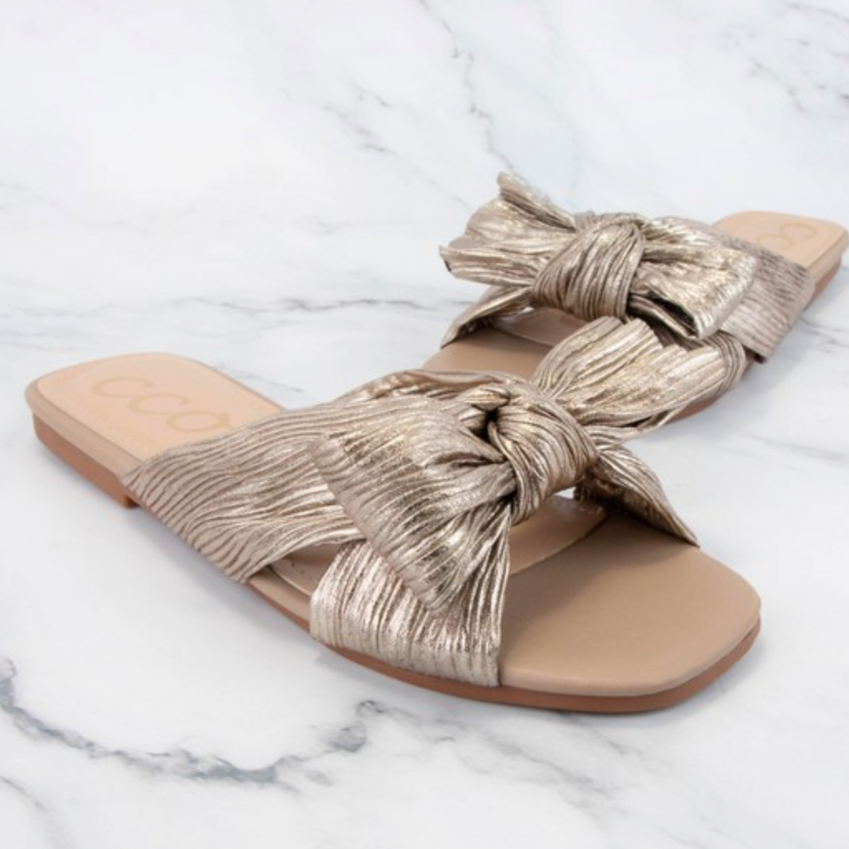 REED BRONZE BOW SANDAL