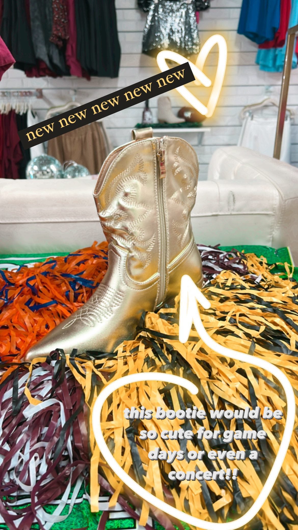 GOLD WILLA WESTERN BOOT