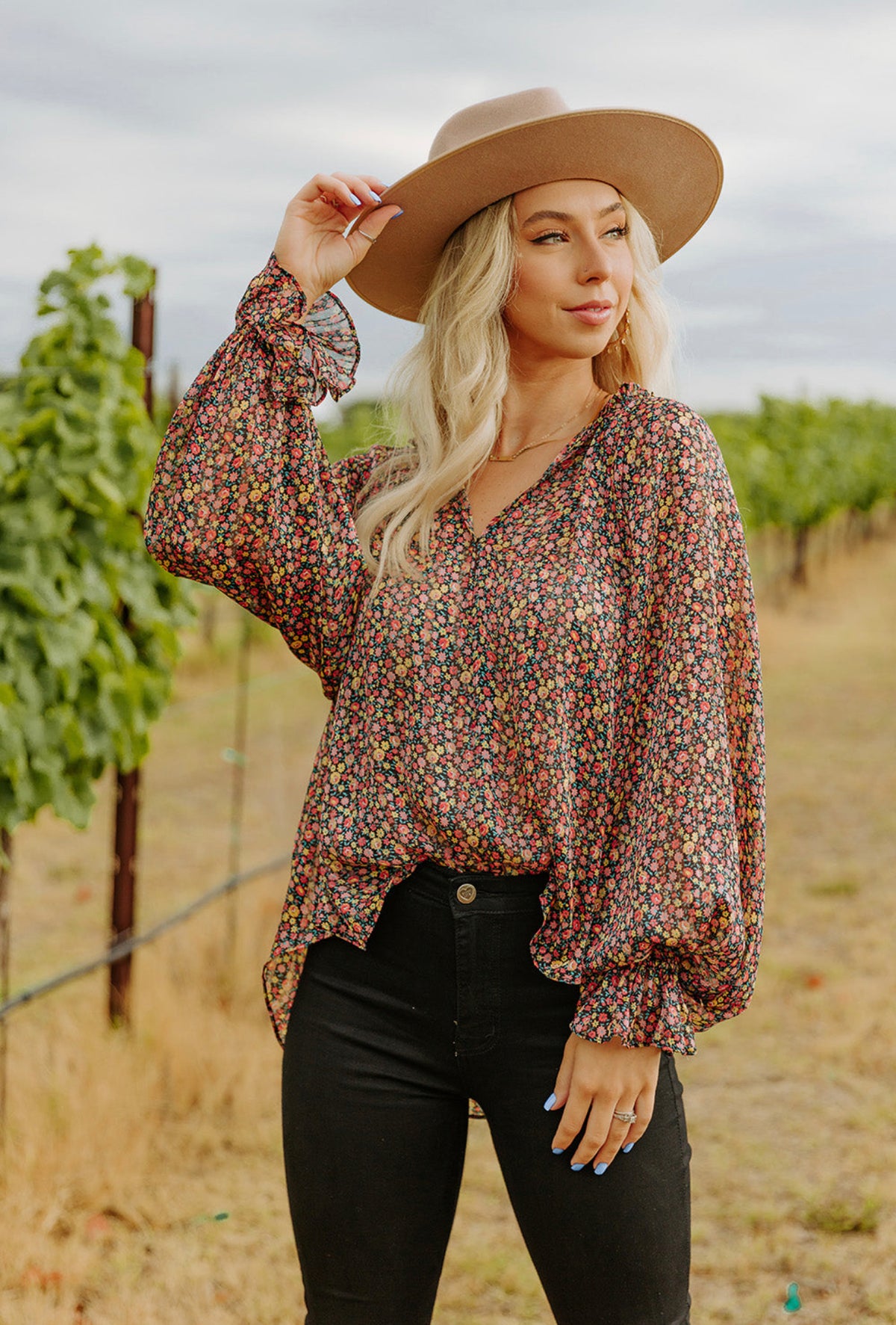 MANDY COLOR BURST TOP